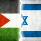 Bandeiras da Palestina e de Israel