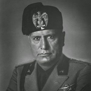Benito Mussolini, o "Duce"
