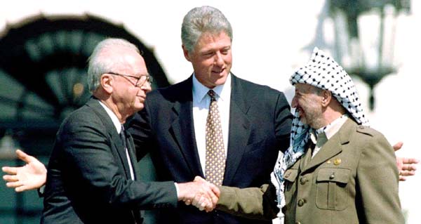 Rabin, Clinton e Arafat