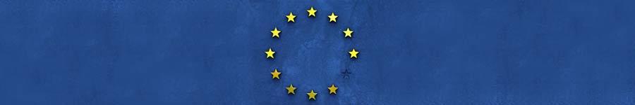 bandeira da União Europeia na horizontal