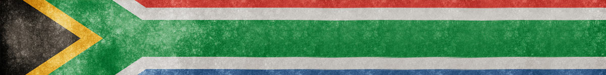 Bandeira da África do Sul na horizontal